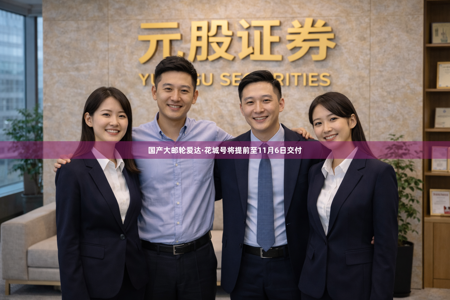 国产大邮轮爱达·花城号将提前至11月6日交付